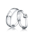 Ready to Ship New Arrive Heart Ring 925 Sterling Silver Couple Rings